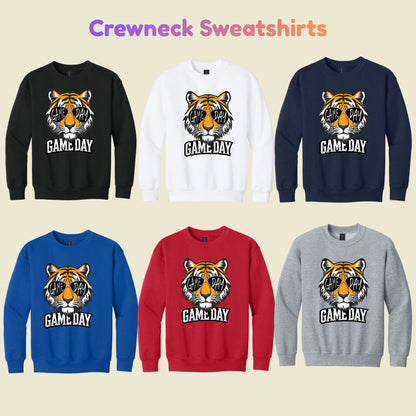 Game Day Tiger Mascot T-Shirt, Football Sports Sunglasses Team Spirit Tee for Toddler and Kids
