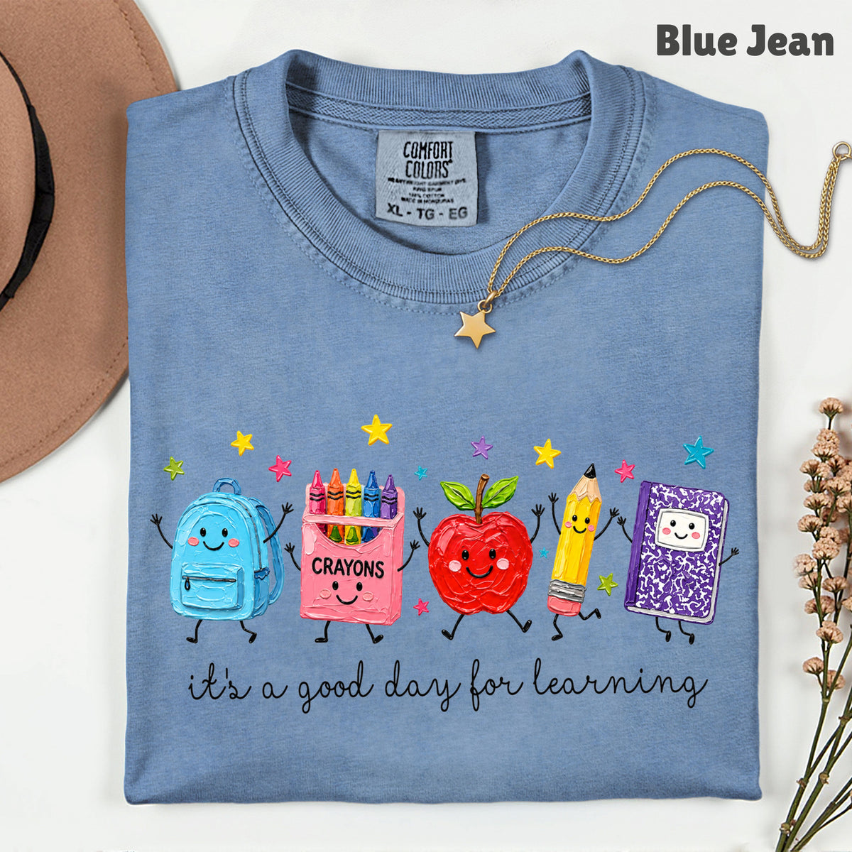 Good Day for Learning Teacher T-Shirt, Cute School Supplies Educator Tee
