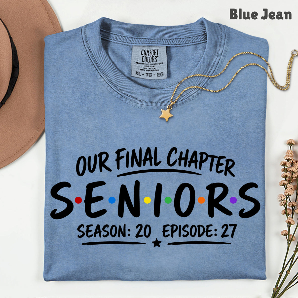 Seniors Our Final Chapter Class of 2027 T-Shirt, Friends Season 20 Episode 27 Graduation Tee