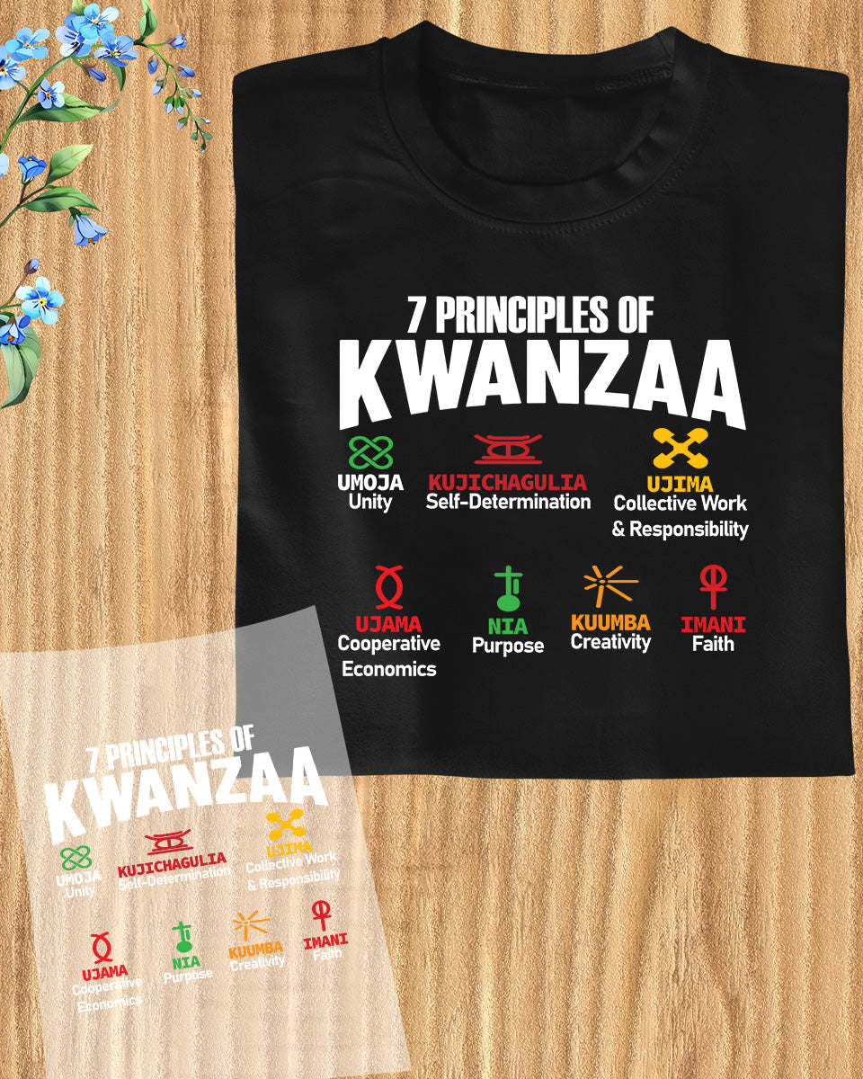 7 Principles Of Kwanzaa DTF Transfer Film