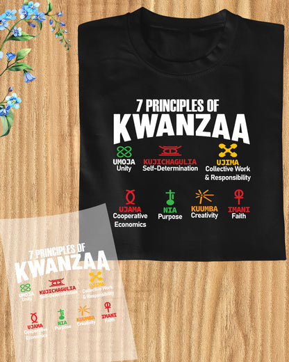 7 Principles Of Kwanzaa DTF Transfer Film