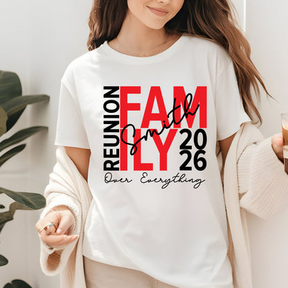 Custom Family Reunion 2026 T Shirts Personalized Family Name Tees