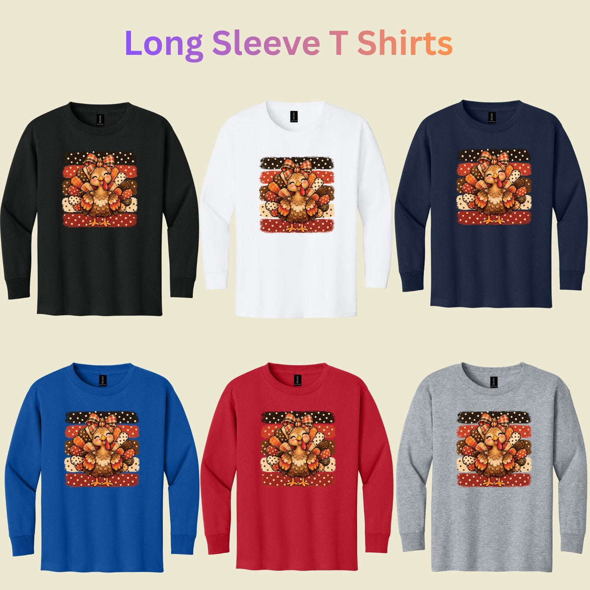 Cute Turkey Bow T-Shirt, Polka Dot Thanksgiving Tee, Striped Fall Sweatshirt