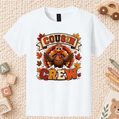 Cousin Crew Thanksgiving T Shirt Childrens Tee