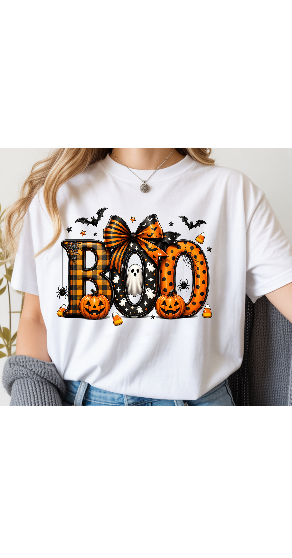 Halloween Boo Premade Gang Sheet Spooky DTF Transfer Ready to Press