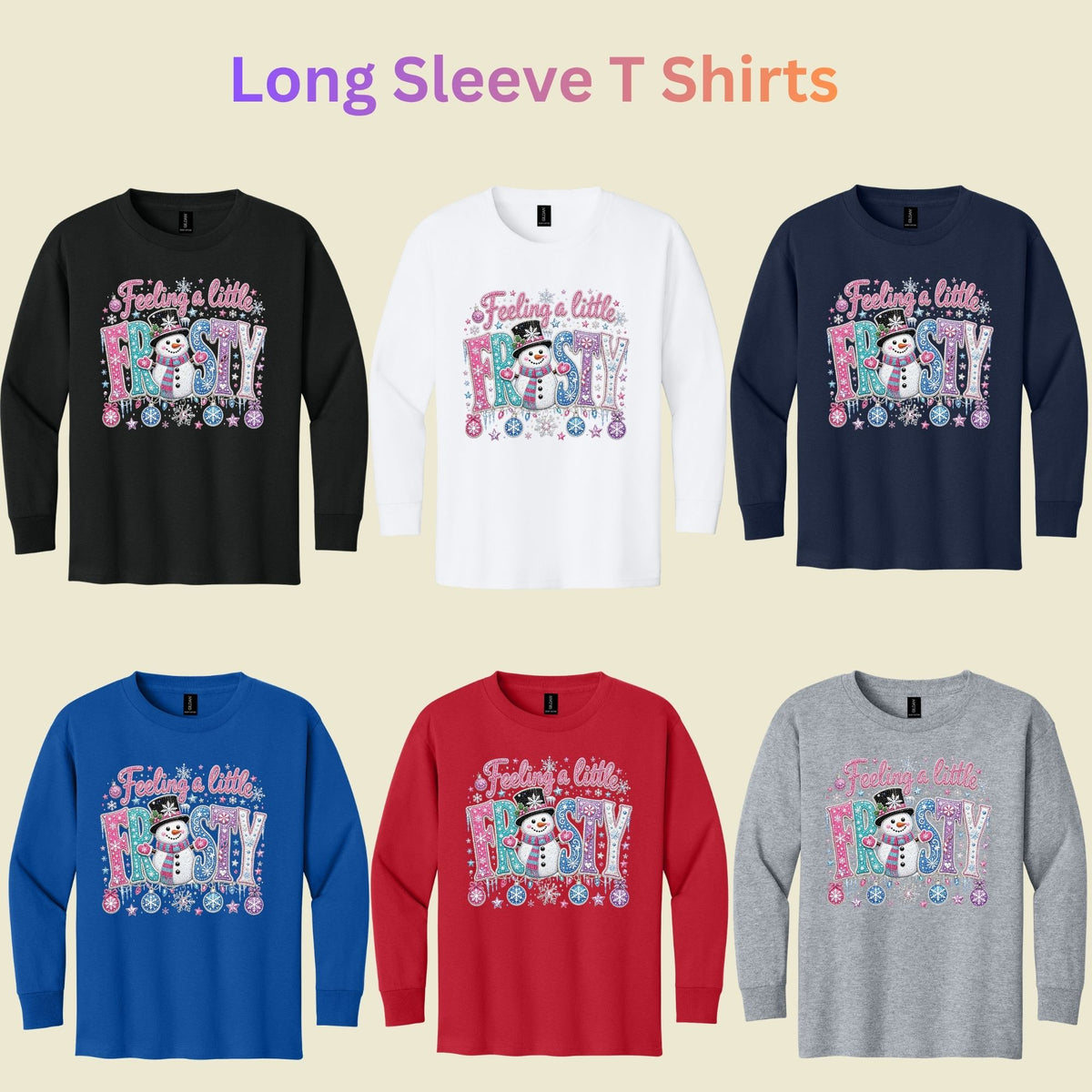 Feeling a Little Frosty T-Shirt, Cute Snowman Christmas Tee, Winter Holiday Sweatshirt
