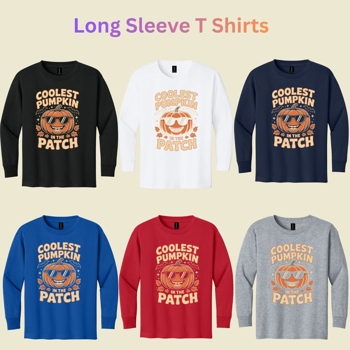 Coolest Pumpkin in the Patch T-Shirt, Retro Halloween Sunglasses Fall Season Tee for Toddler and Kids