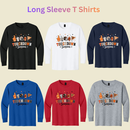 Touchdown Season Football T-Shirt, Game Day Fall Tee for Toddler and Kids
