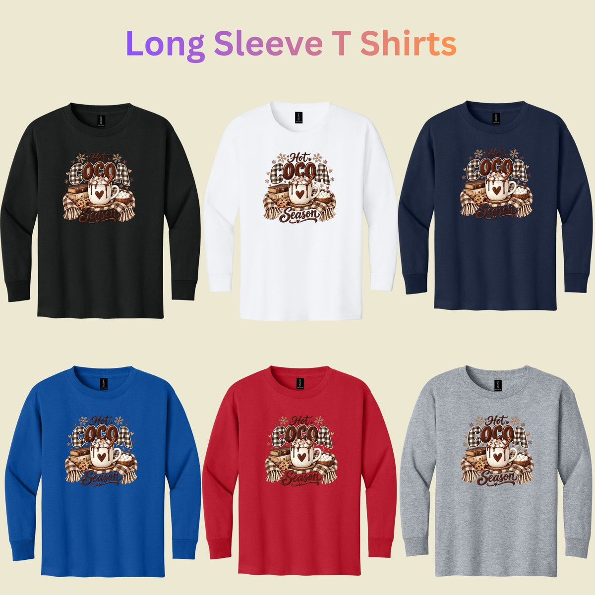 Hot Cocoa Season T-Shirt, Books and Cookies Christmas Tee, Cozy Winter Sweatshirt