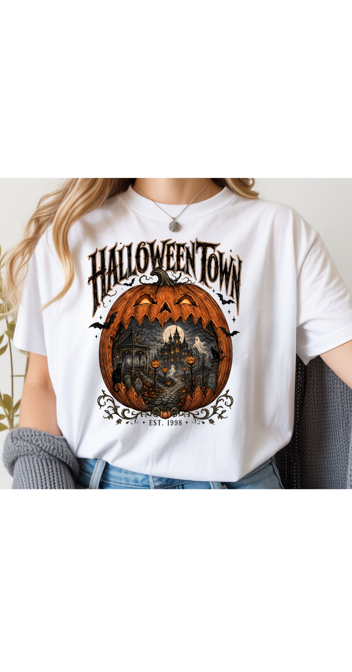 Halloween Town Premade Gang Sheet Spooky Mama DTF Transfer Ready to Press