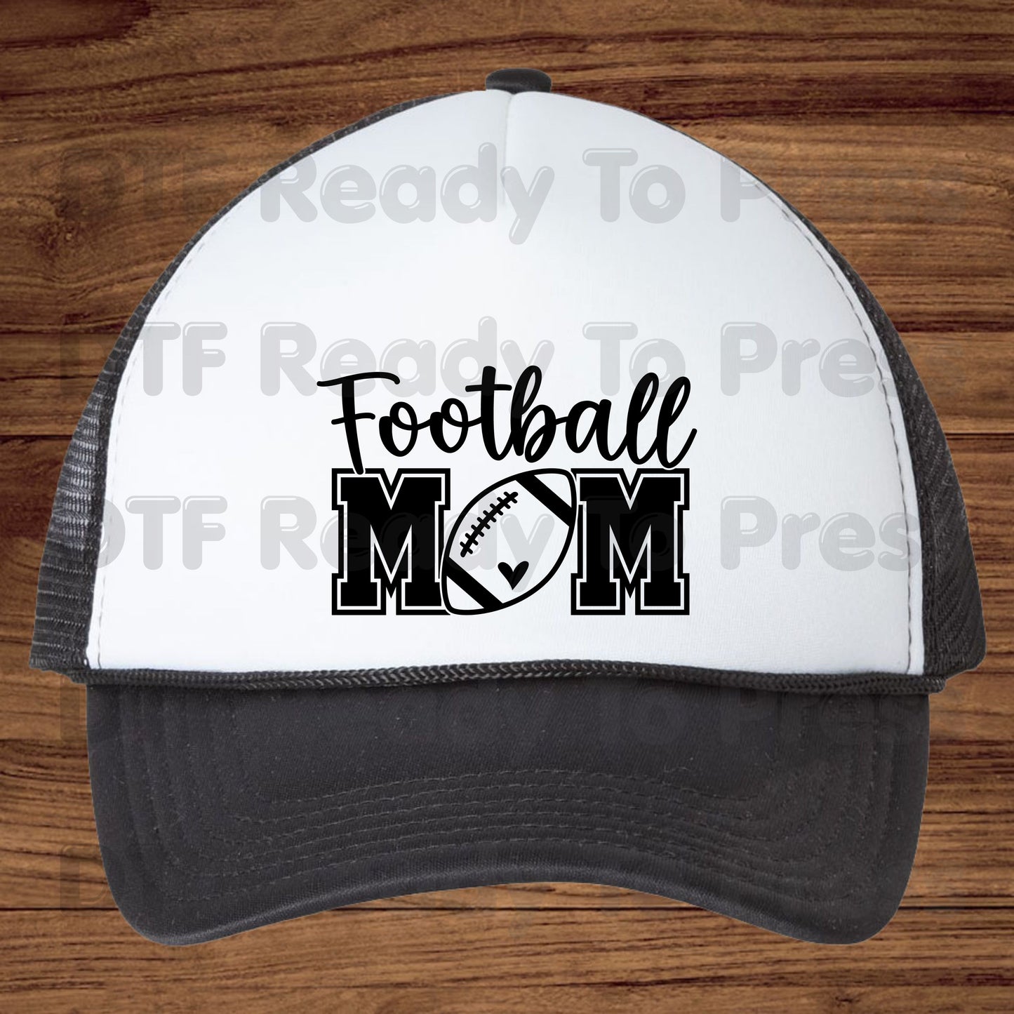 Football Mom DTF Transfers, Sports Season Game Day Heart Varsity Letters Ready to Press