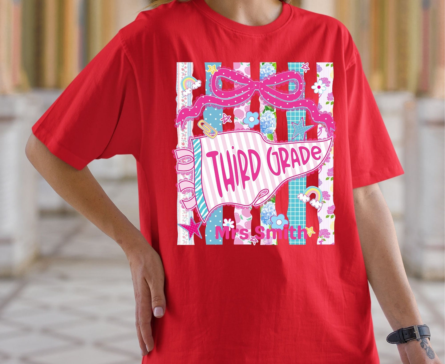 Comfort Colors® Personalized Back to School Shirt Custom Teacher Grade Tees Pre K Kinder 1st 2nd 3rd 4th 5th Grade T Shirt For Men Women Kids