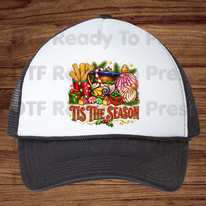Tis the Season DTF Transfers, Mexican Christmas Churros Conchas Festive Holiday Ready to Press