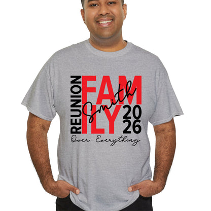 Custom Family Reunion 2026 T Shirts Personalized Family Name Tees