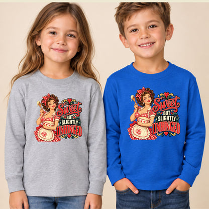 Retro Pinup Girl T-Shirt, Sweet but Slightly Unhinged Baking Graphic Tee, Vintage Baker Shirt