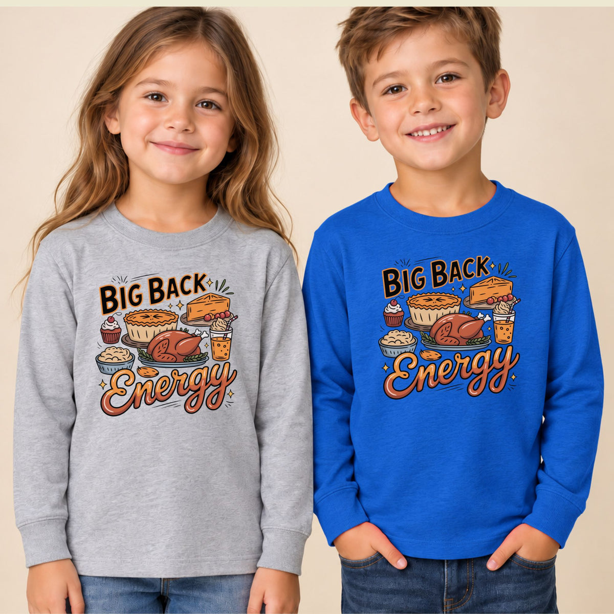 Big Back Energy Thanksgiving T-Shirt, Funny Roasted Turkey Tee, Holiday Feast Sweatshirt