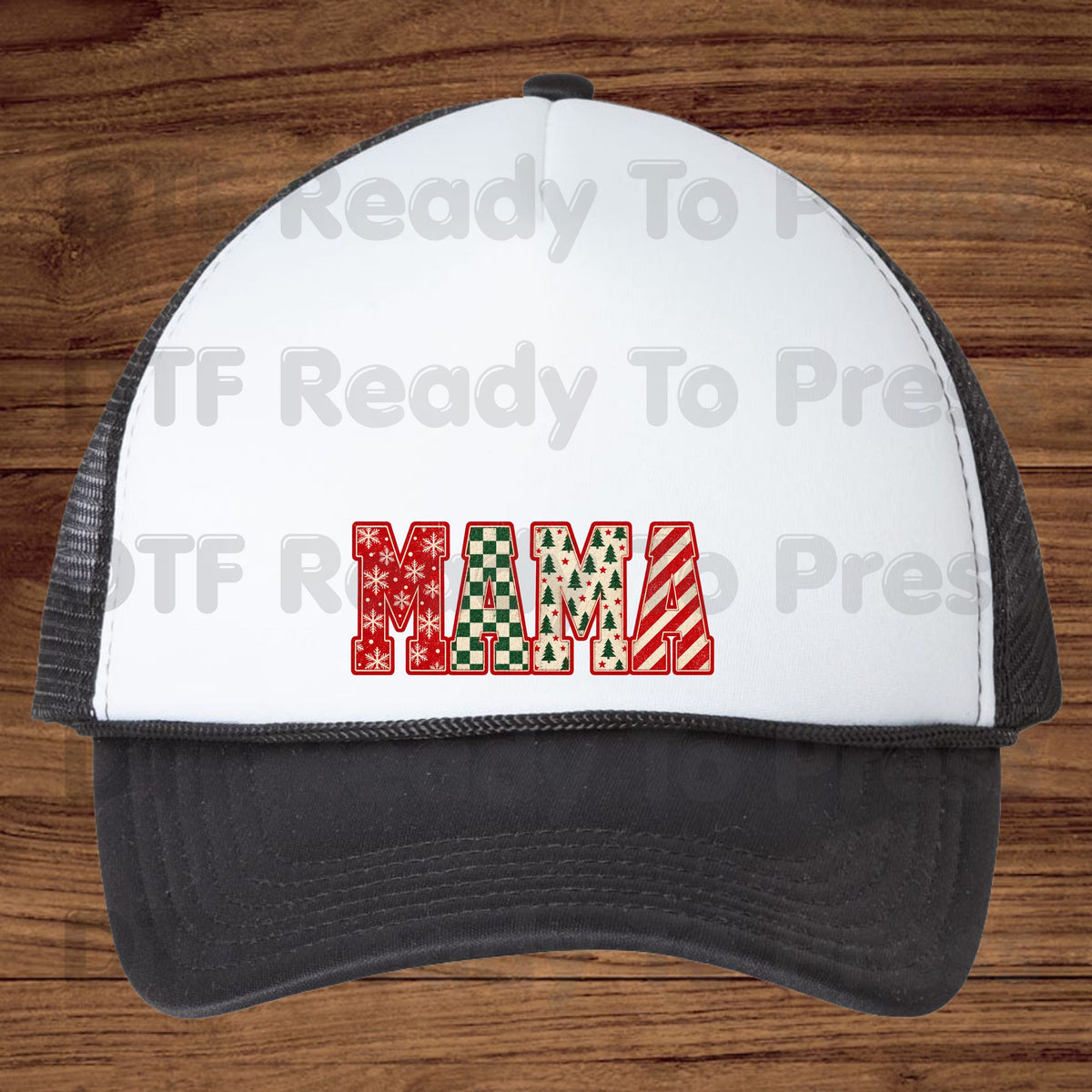 Christmas Mama DTF Transfers, Retro Christmas Trees Snowflake Candy Cane Holiday Ready to Press