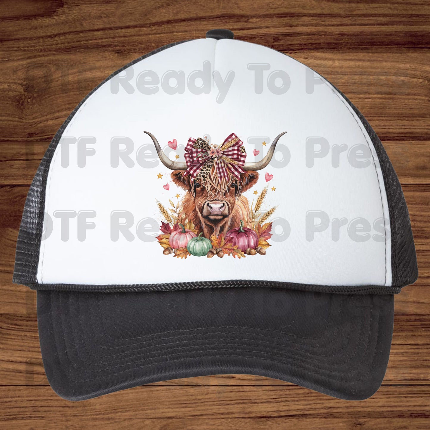 Fall Highland Cow DTF Transfer Ready to Press