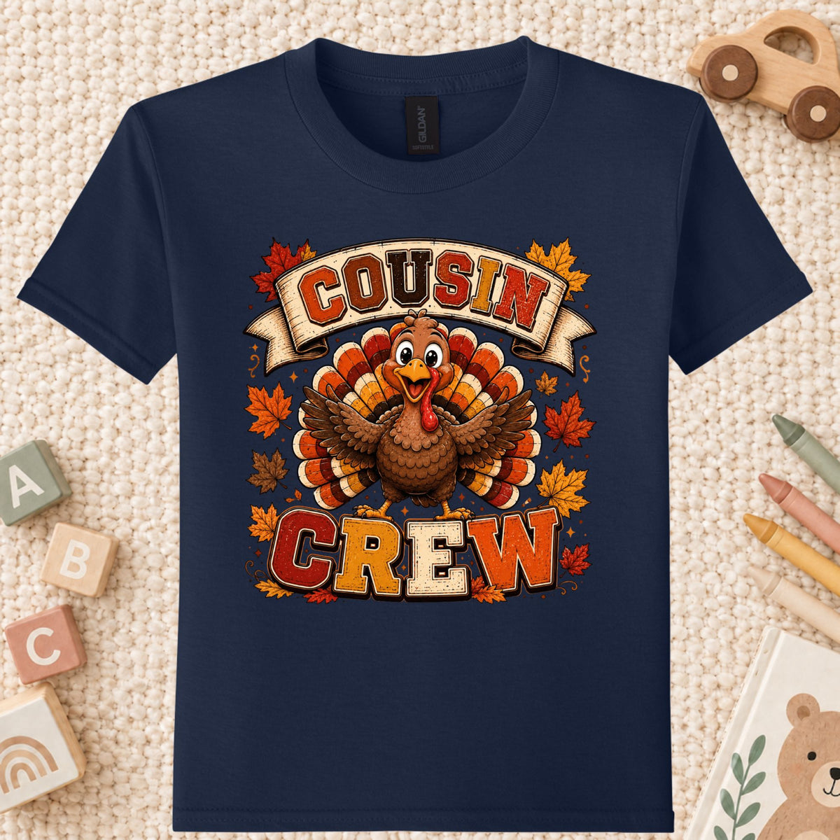 Cousin Crew Thanksgiving T Shirt Childrens Tee