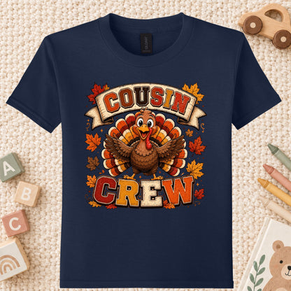 Cousin Crew Thanksgiving T Shirt Childrens Tee
