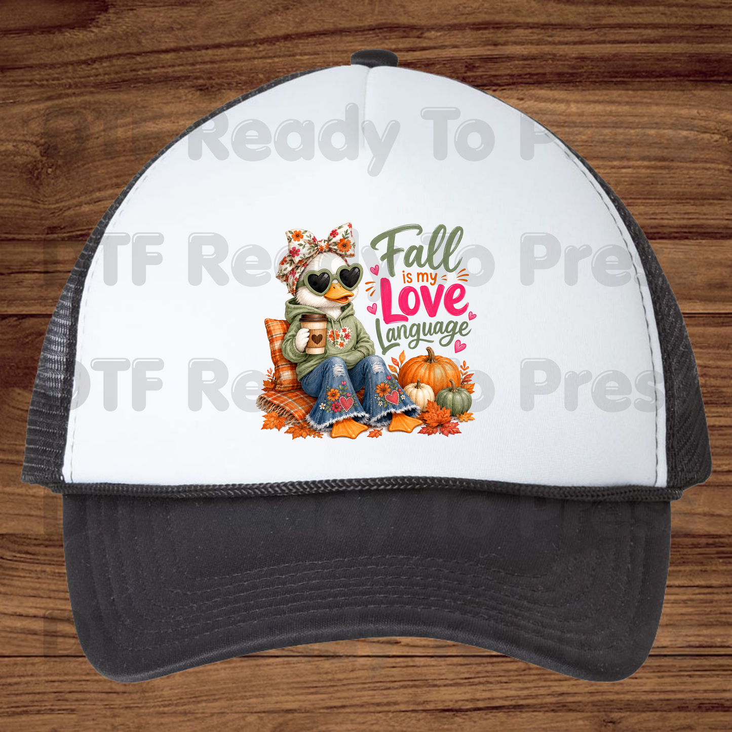 Fall Is My Love Language Duck DTF Transfer Ready to Press