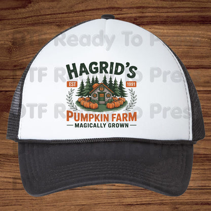 Hagrid's Pumpkin Farm DTF Transfer Ready to Press Magically Grown Autumn Patch Heat Transfer Shirts Magical Halloween Graphic Tees