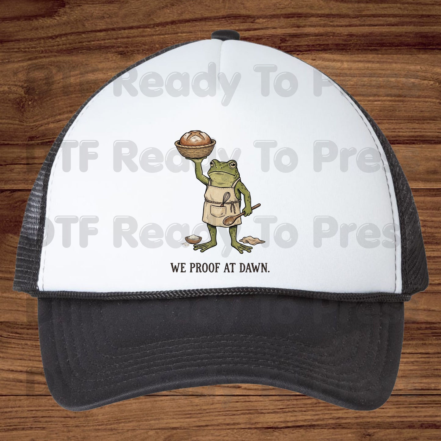 Thanksgiving Frog Baker DTF Transfer Ready to Press We Proof at Dawn Sourdough Bread Baking Heat Transfer for Shirts Cottagecore Frog  Tees