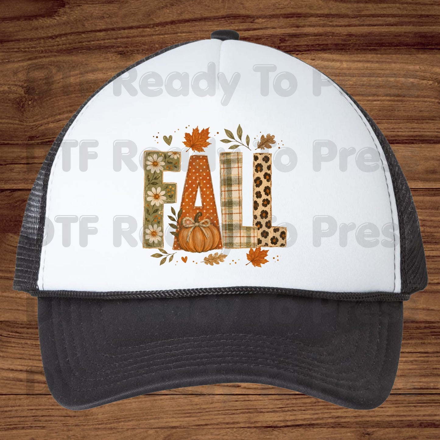Fall DTF Transfer Ready to Press Autumn Floral Plaid Leopard Letters Heat Transfer for Shirts Pumpkin and Leaves Aesthetic Tees