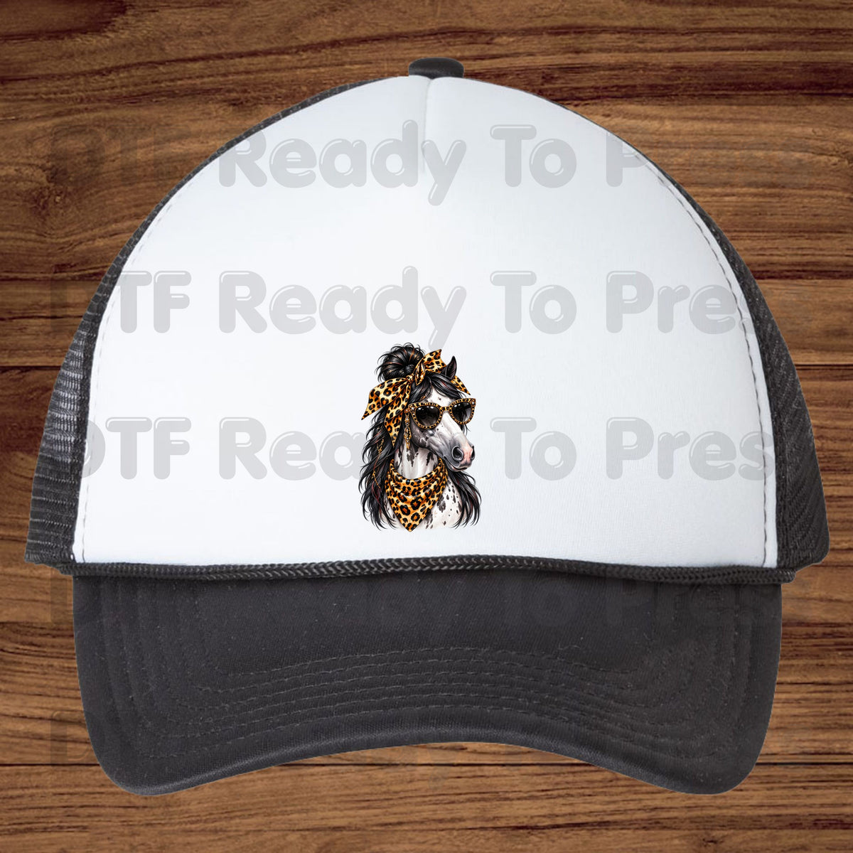Western Horse DTF Transfers, Leopard Bandana Sunglasses Country Cowgirl Ready to Press
