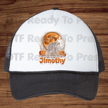 Halloween Jimothy Werewolf DTF Transfers, Spooky Moon Pumpkins Horror Ready to Press