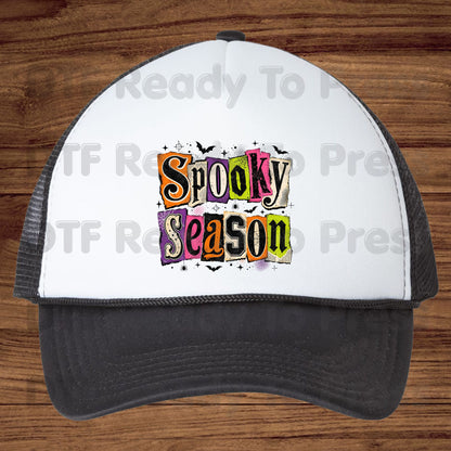 Halloween Spooky Season DTF Transfers, Ransom Note Cutout Colorful Gothic Patchwork Bats Spiderweb Ready to Press