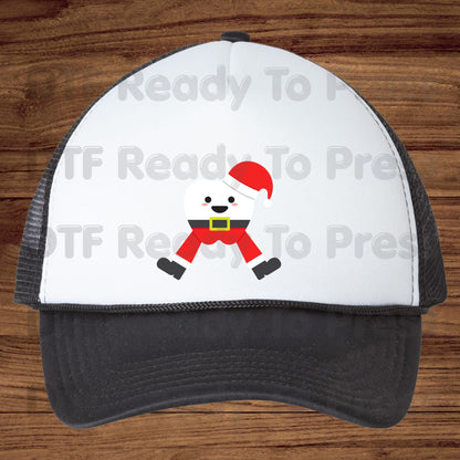 Cute Christmas Santa Claus DTF Transfers, Holiday Red Suit Hat Belt Festive Ready to Press