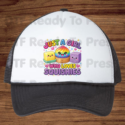 Squishy Lover DTF Transfer, Just a Girl Who Loves Squishies