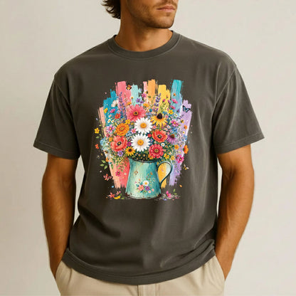 Aloha Vibes Retro Hibiscus Flower DTF Transfer Ready to Press Summer Vacation UV DTF Sticker Beach Palm Trees Heat Transfer for Shirts