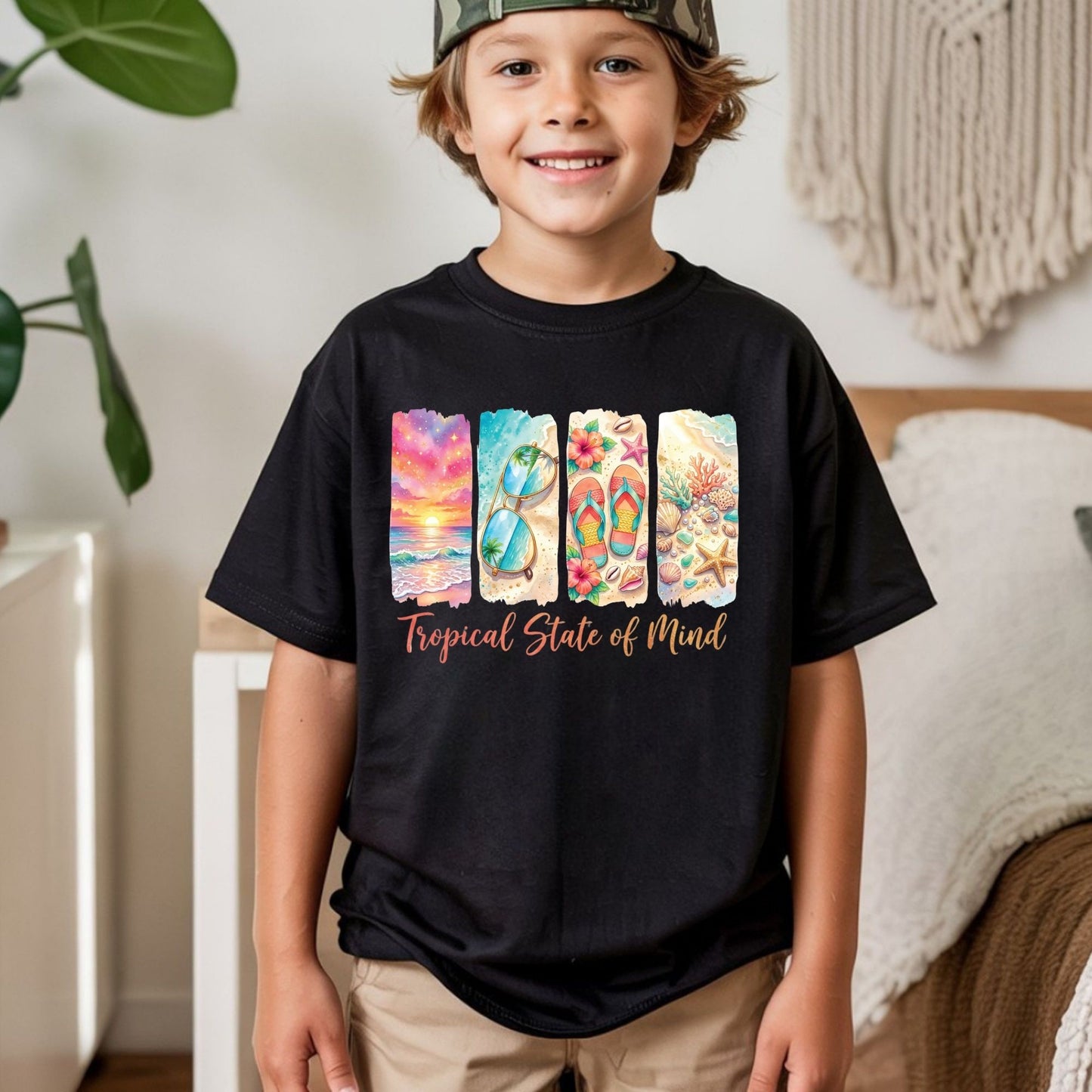 Aloha Vibes Retro Sunglasses DTF Transfer Ready to Press Summer Vacation UV DTF Sticker Beach Palm Trees Heat Transfer for Shirts
