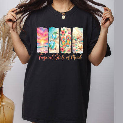 Aloha Vibes Retro Sunglasses DTF Transfer Ready to Press Summer Vacation UV DTF Sticker Beach Palm Trees Heat Transfer for Shirts