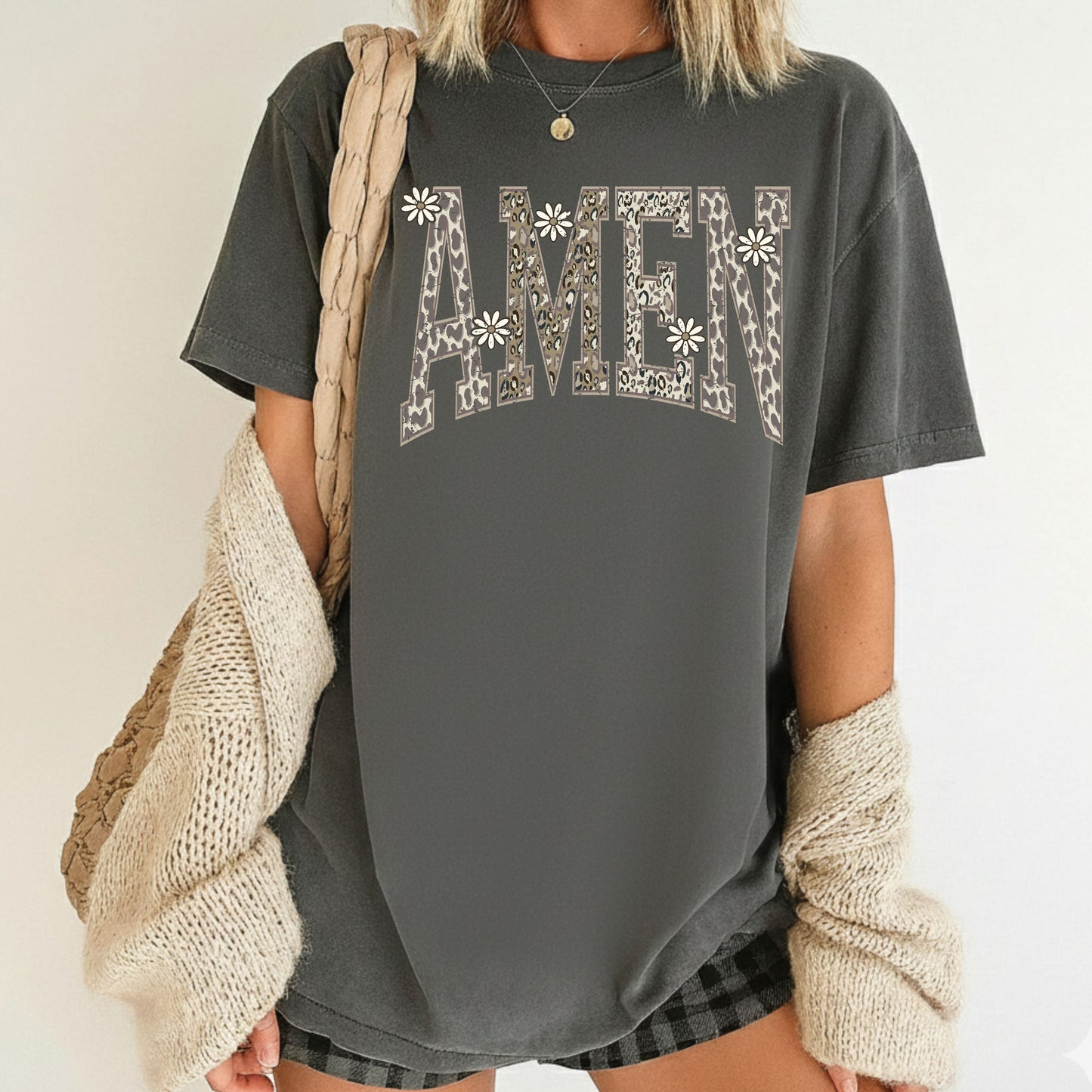 Amen Comfort Colors T Shirt Christian Gospel Message Tees Jesus Faith Apparel Tank Top Religious Long Sleeve Gifts