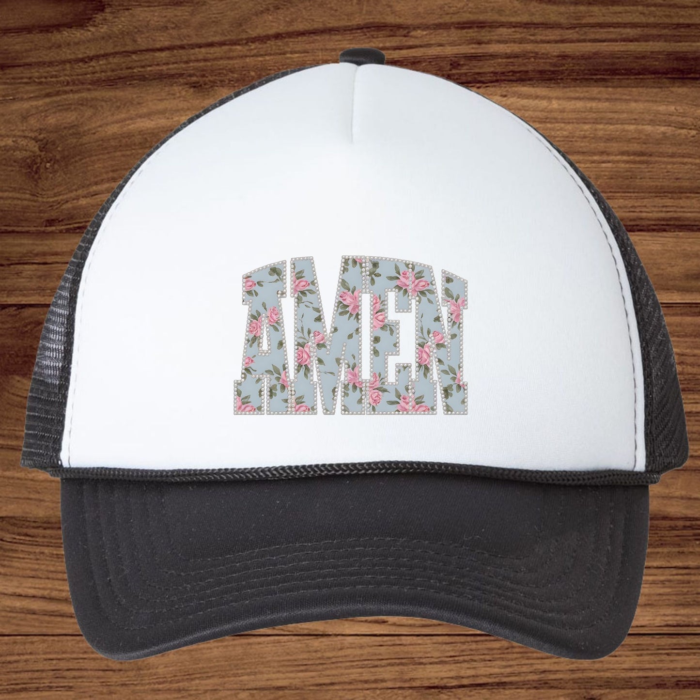 Amen Pearls Easter Floral DTF Transfer Ready to Press