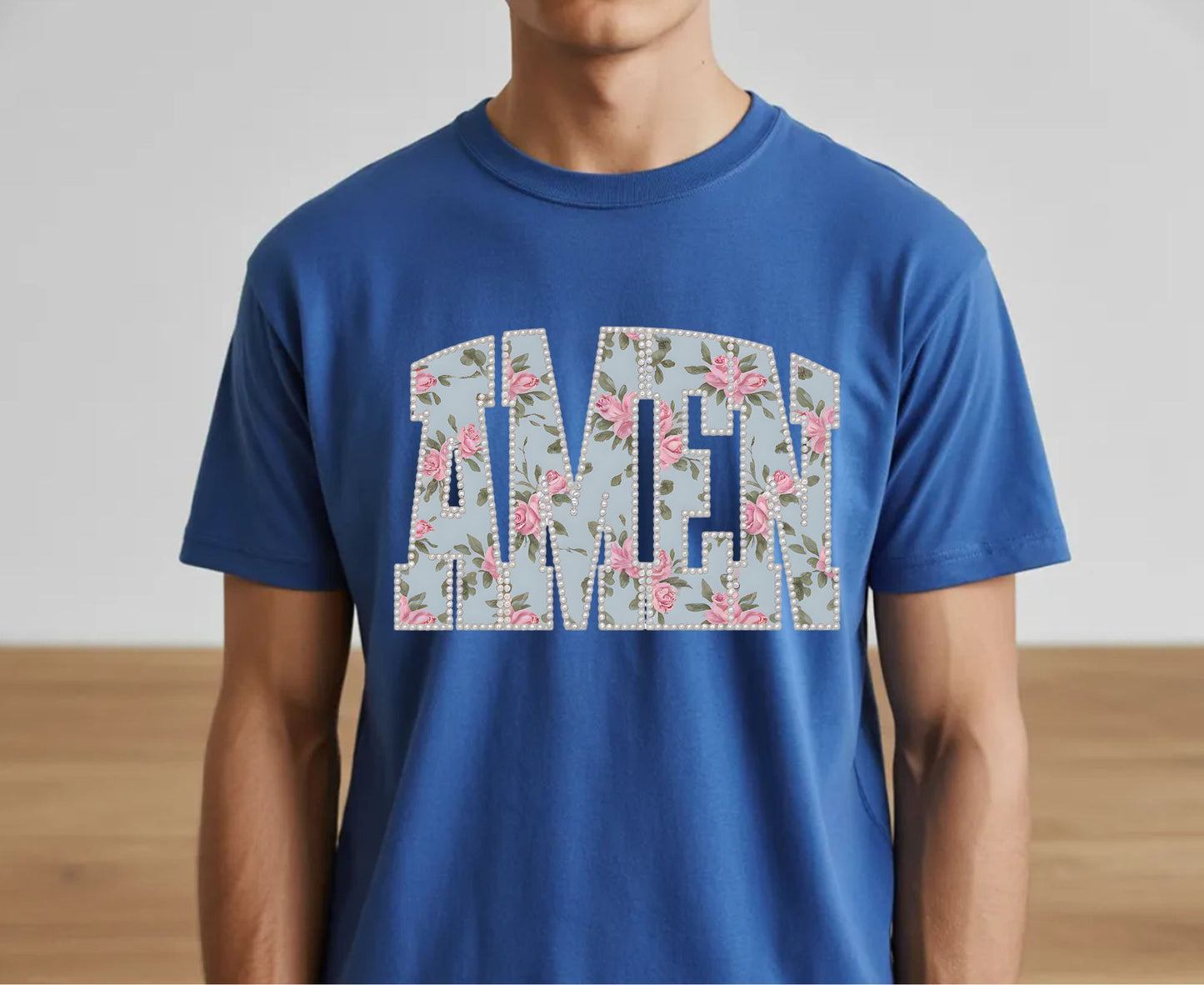 Amen T Shirt Christian Floral Tee Shabby Chic Rose Faith Shirt Adult Youth Toddler Baby Religious Gift Aesthetic Christian Women Shirt