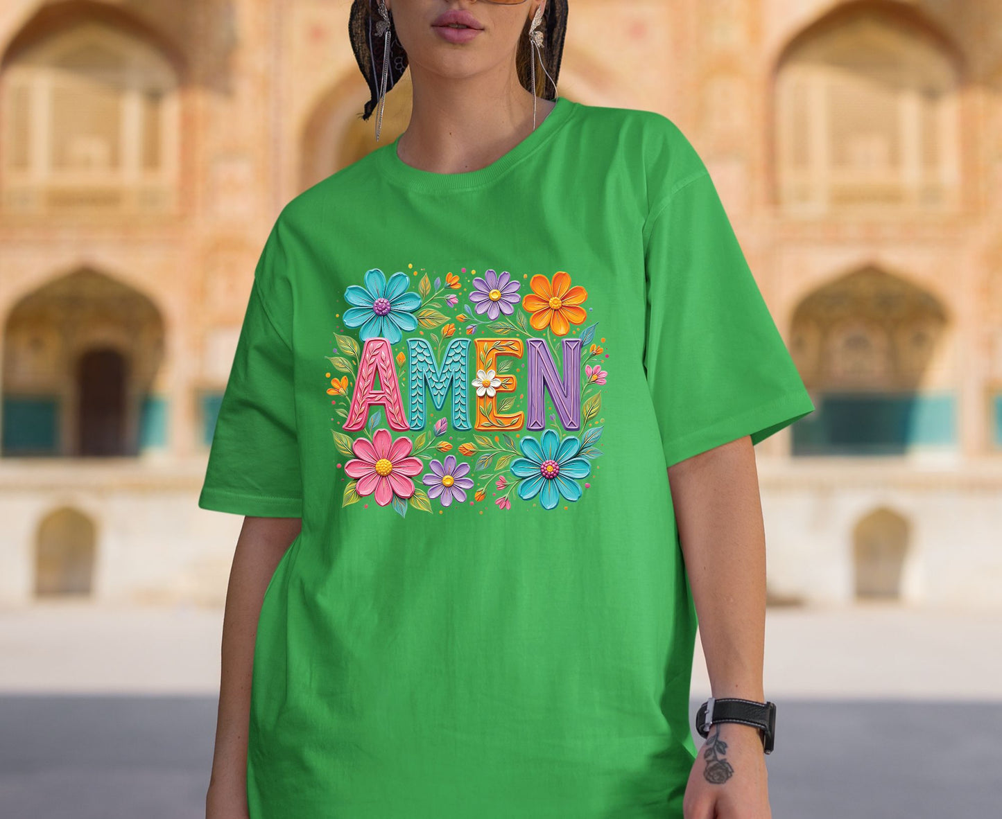 Amen T Shirt Christian Wildflower Tee Religious Floral Shirt Colorful Faith Gift For Her Adult Youth Toddler Baby Spiritual Church Outfit