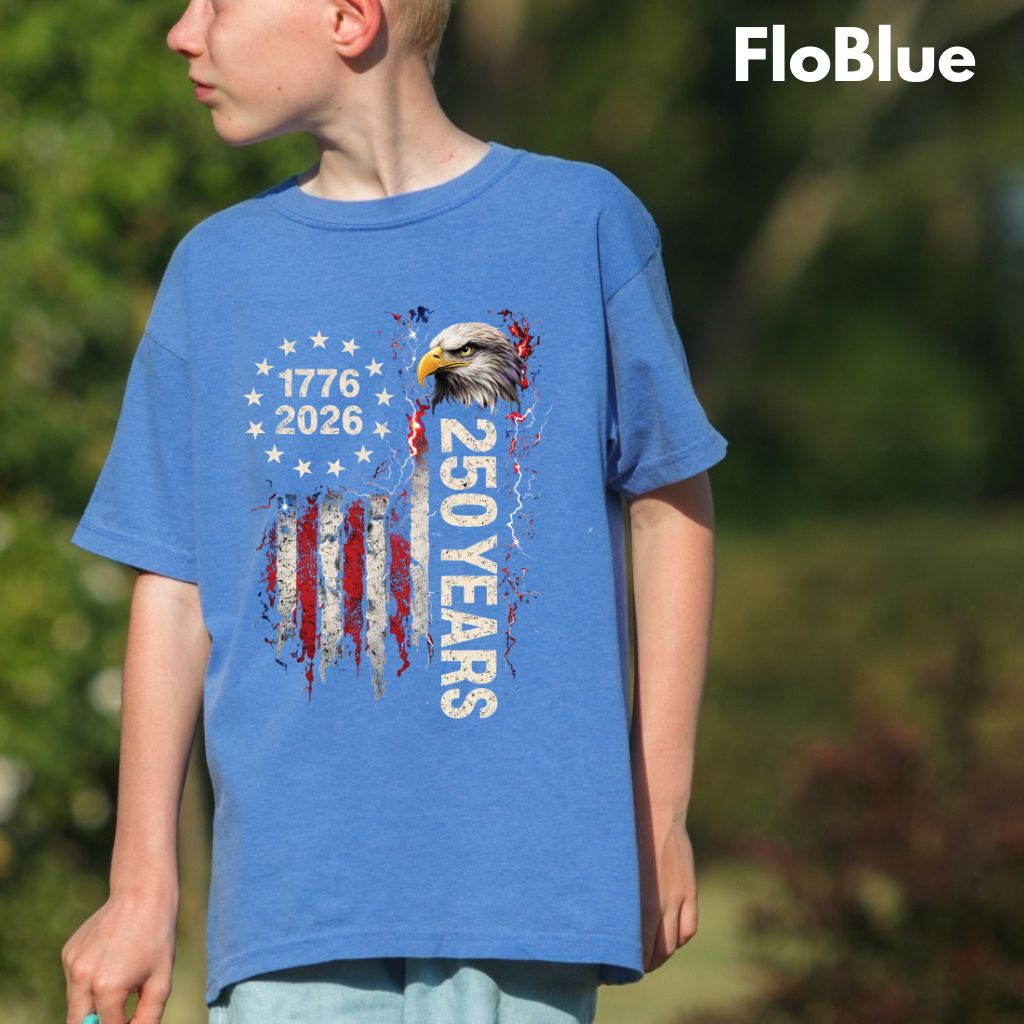 America 250 Years Comfort Colors T Shirts 1776 2026 Tee Semiquincentennial Patriotic Eagle Distressed American Flag Fourth of July Gifts