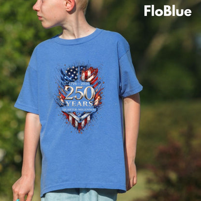America 250 Years Comfort Colors T Shirts Quarter Millennial Tee Semiquincentennial 1776 2026 Shirt Distressed American Flag Gifts