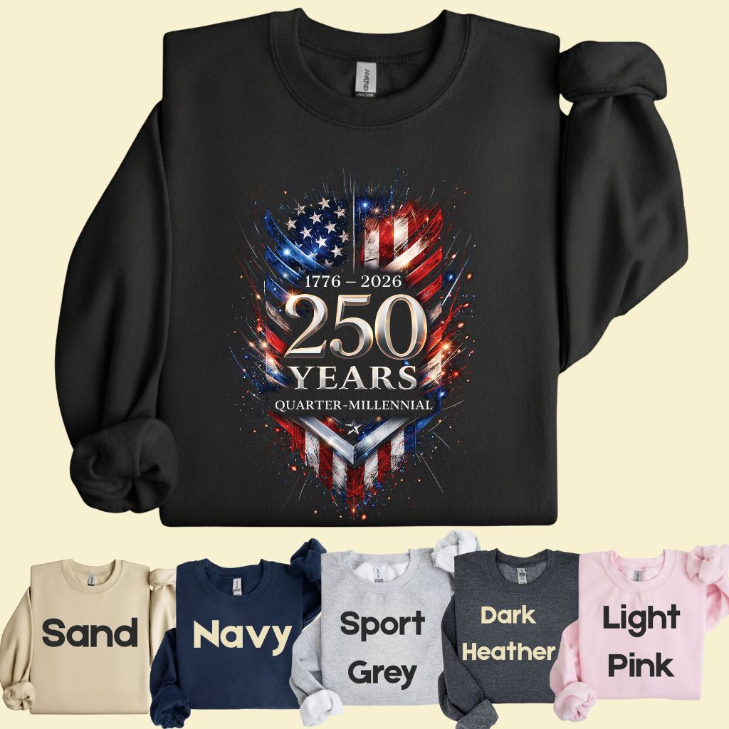 America 250 Years Comfort Colors T Shirts Quarter Millennial Tee Semiquincentennial 1776 2026 Shirt Distressed American Flag Gifts