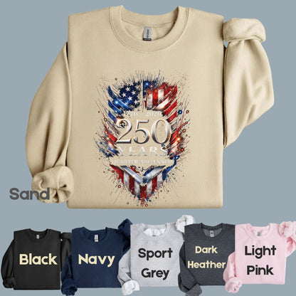 America 250 Years Comfort Colors T Shirts Quarter Millennial Tee Semiquincentennial 1776 2026 Shirt Distressed American Flag Gifts