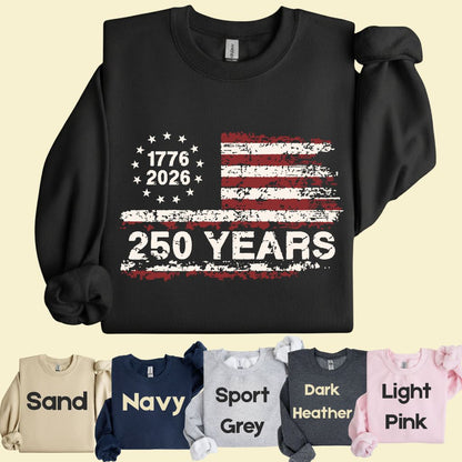 America 250 Years DTF Transfer Ready to Press 1776 2026 Semiquincentennial Comfort Colors T Shirt Patriotic Heat Stickers United States