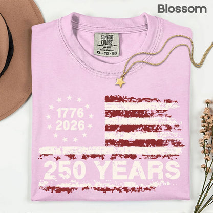 America 250 Years DTF Transfer Ready to Press 1776 2026 Semiquincentennial Comfort Colors T Shirt Patriotic Heat Stickers United States