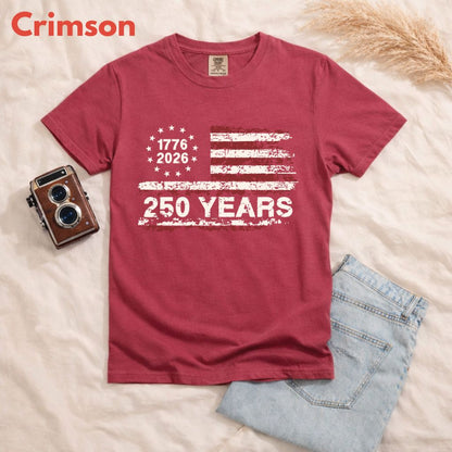 America 250 Years DTF Transfer Ready to Press 1776 2026 Semiquincentennial Comfort Colors T Shirt Patriotic Heat Stickers United States