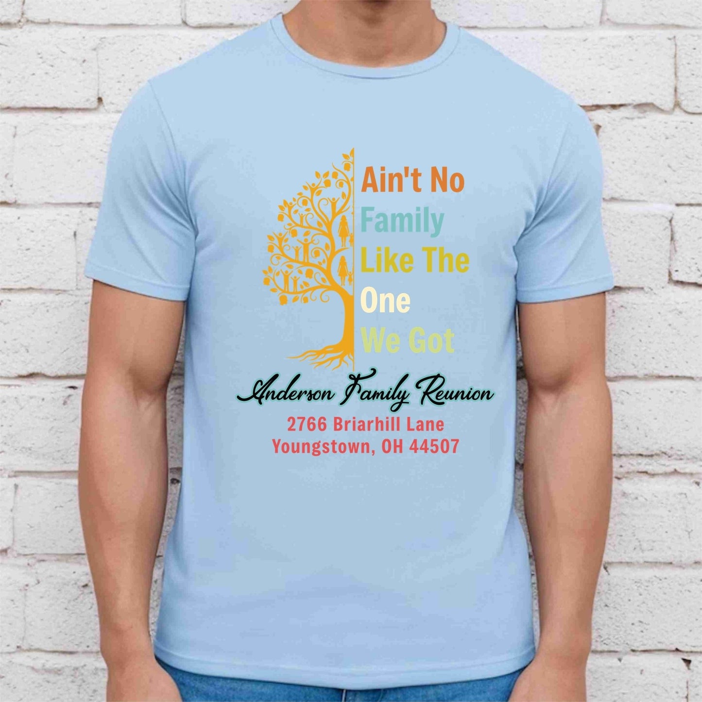 Anderson Family Reunion Retro Tree DTF Transfer