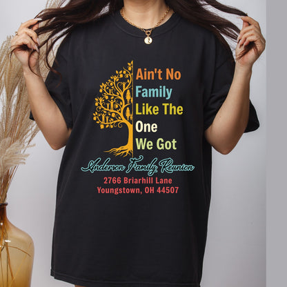 Anderson Family Reunion Retro Tree DTF Transfer