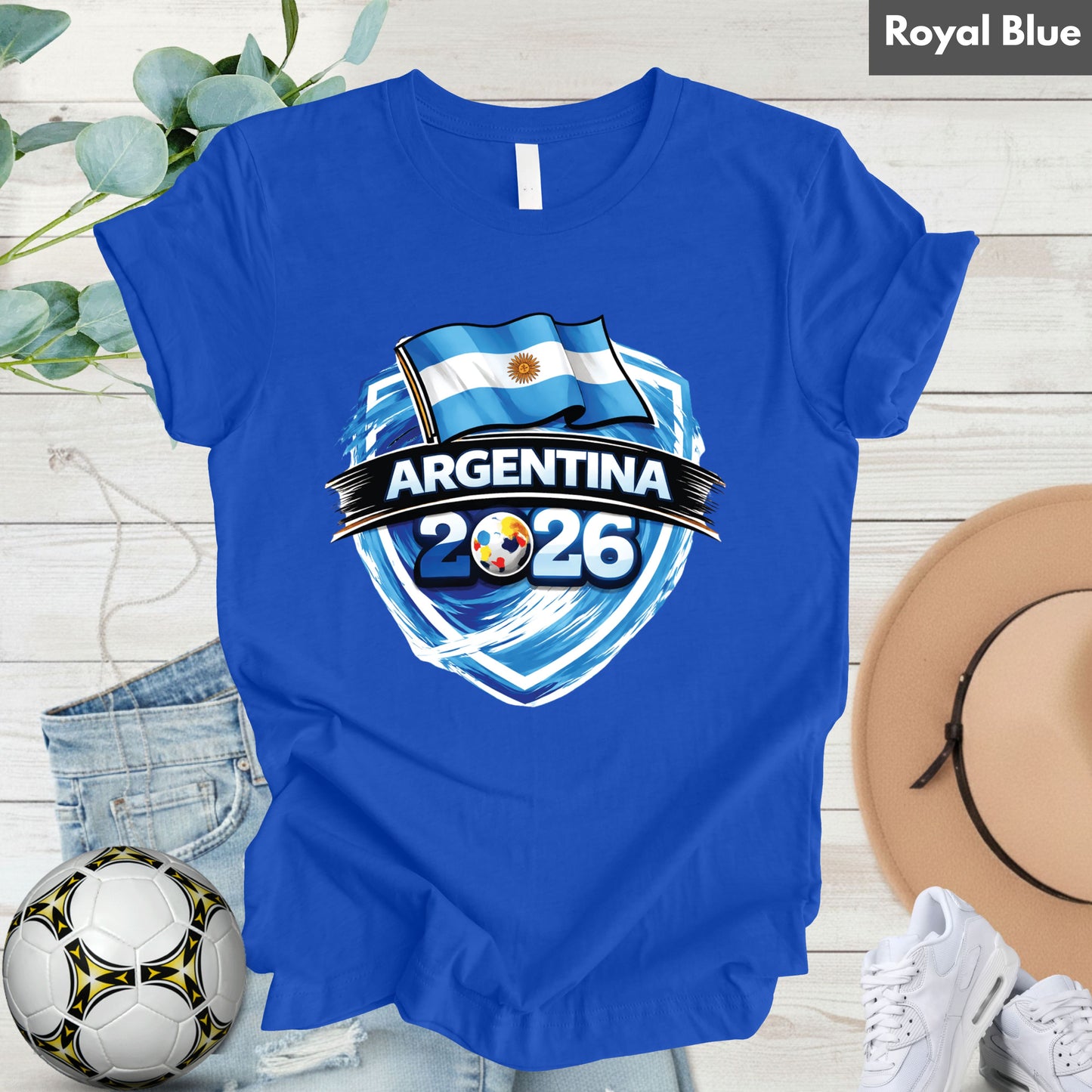 Argentina World Cup T Shirt Soccer Supporter Tees